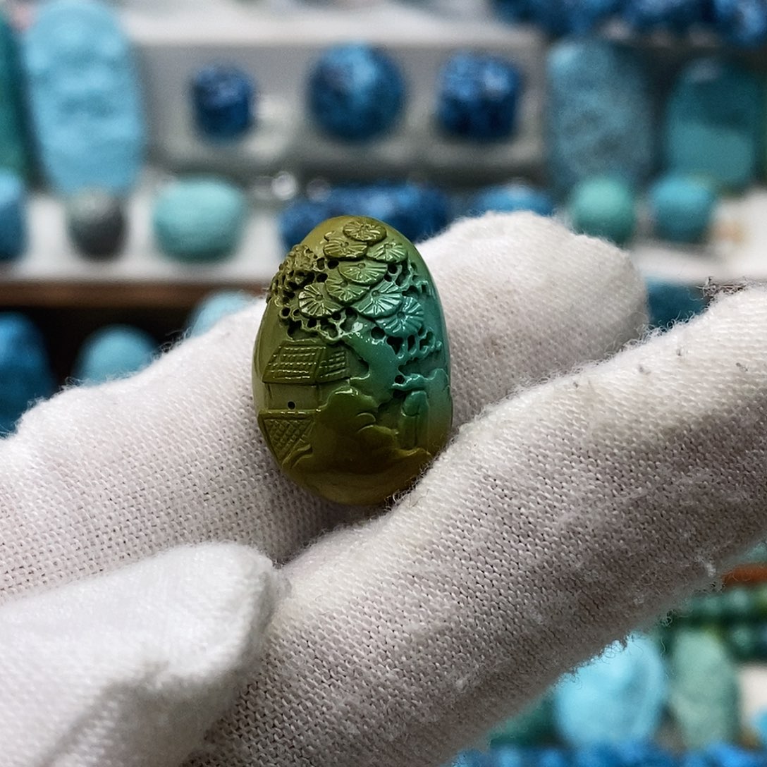 绿松石珠宝奇石未镶嵌