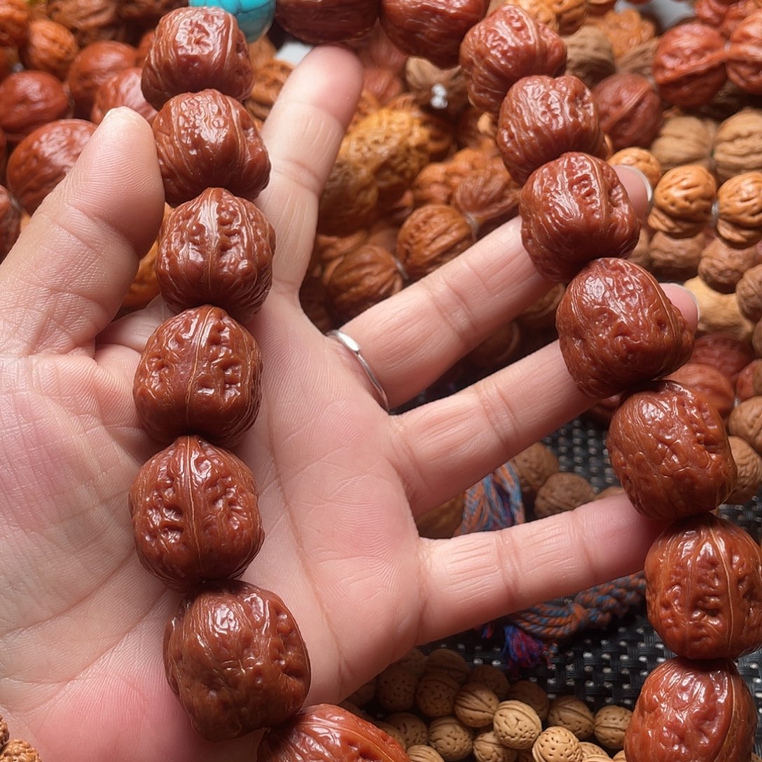 我***好手串文玩核桃金蟾王