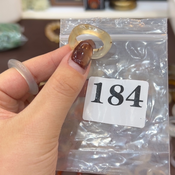 玛瑙/玉髓合金戒指184港18