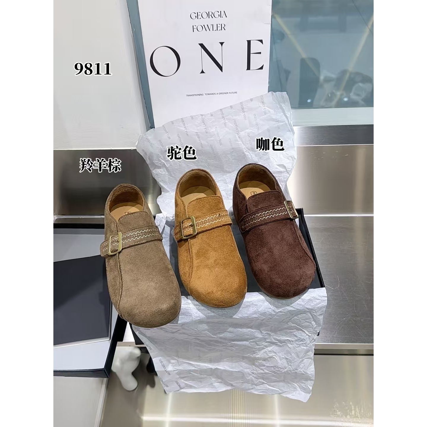 9811简约百搭复古玛丽珍休闲勃肯鞋