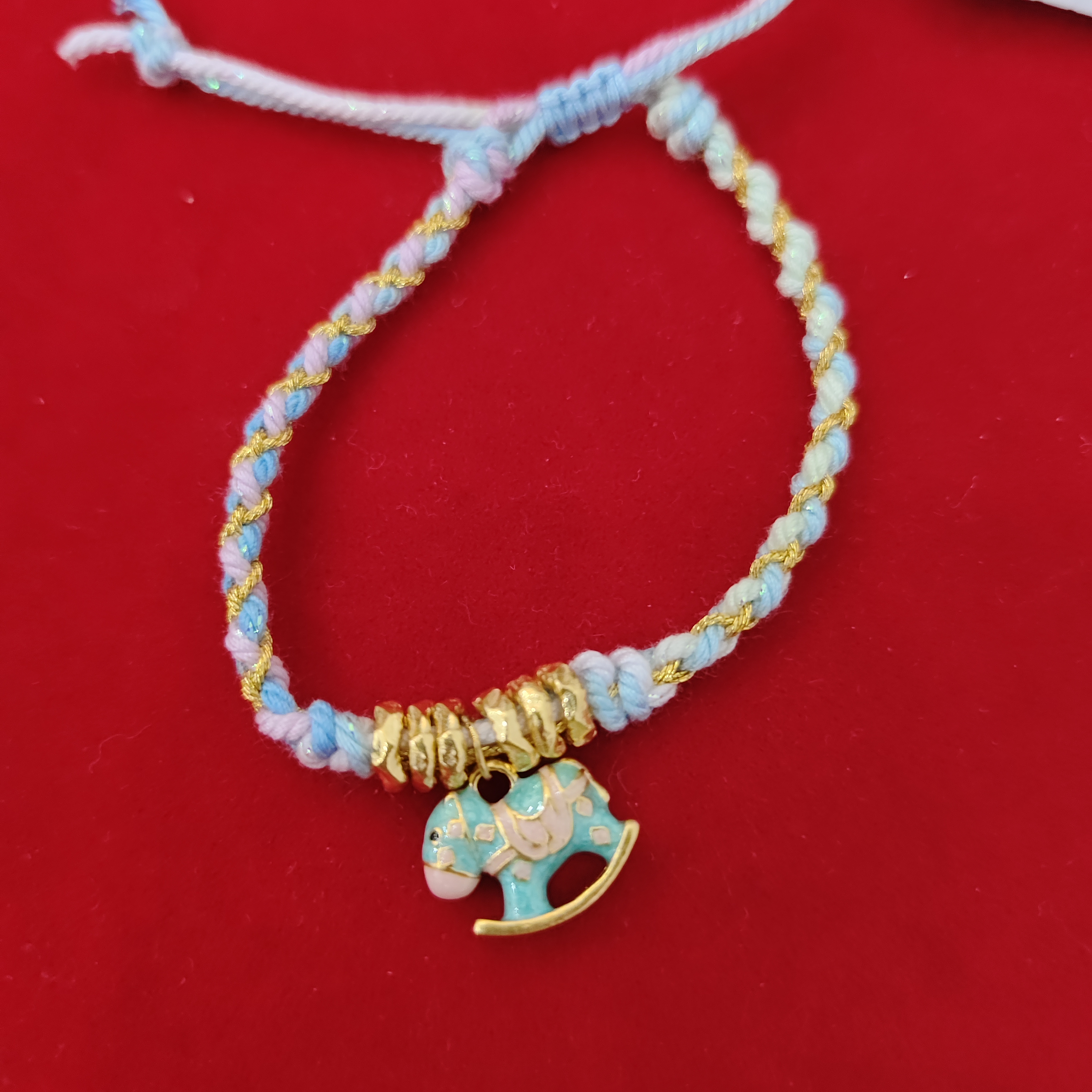 【夏夏专享】足金999 紫蓝金摇摇马 SC 0.58 攒金有道