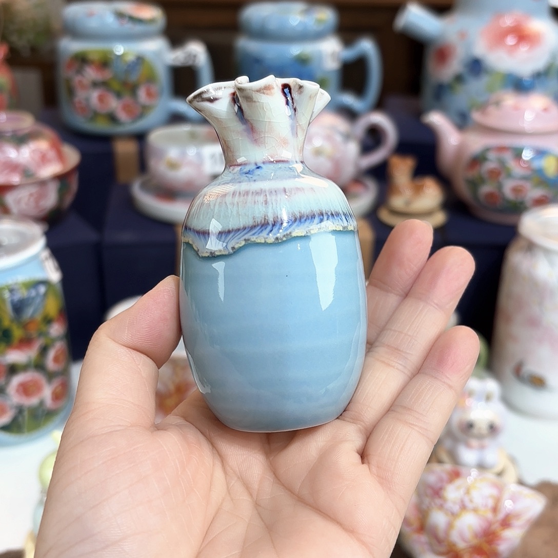 景德镇手绘高温釉下彩陶瓷茶具