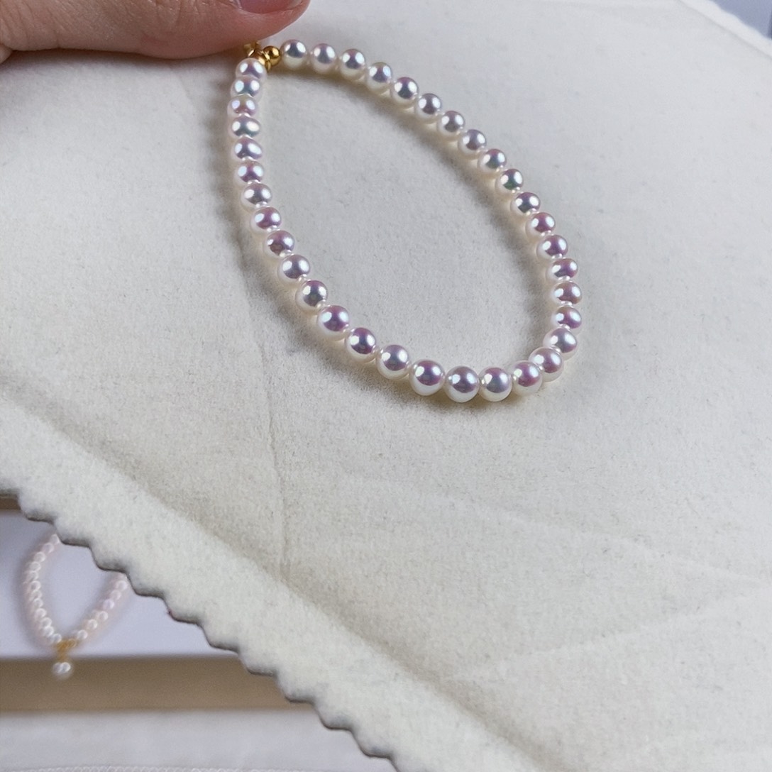 淡水珍珠手绳银S925镶嵌