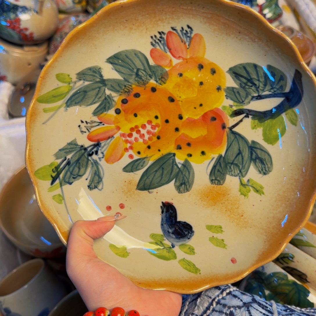 瓷片景德镇陶瓷手工手绘