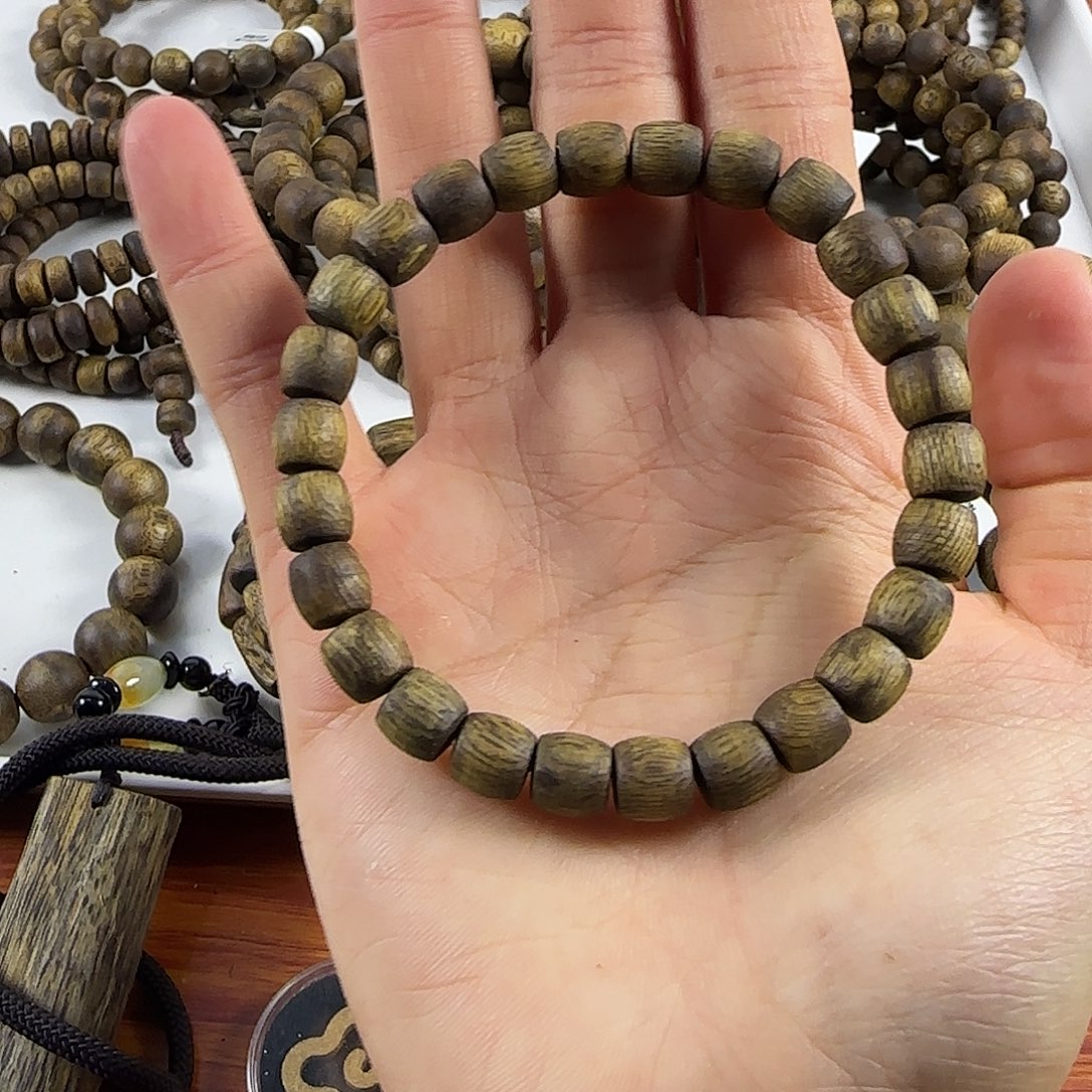 沉香碎屑沉香0.7单圈鼓珠4克