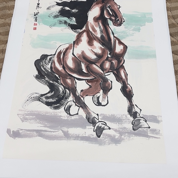 国画花鸟的翅膀是一个巨大的蝴蝶结