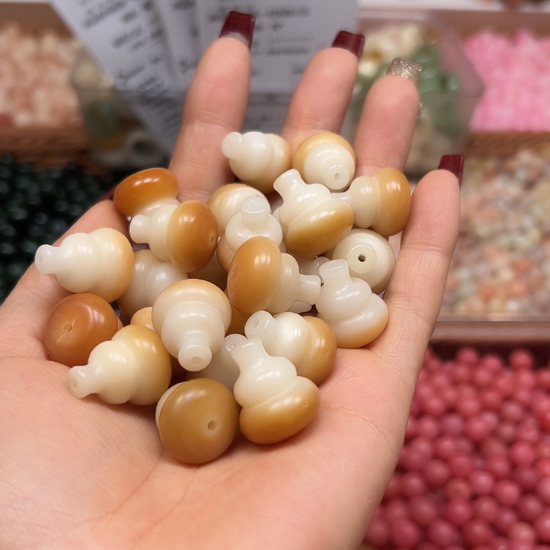 手串菩提根/象牙果微瑕炭烤20大葫芦20颗有裂