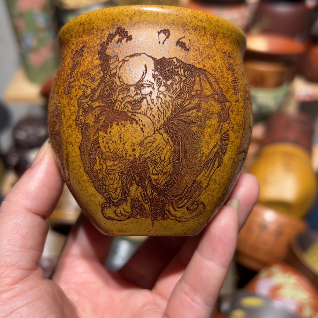 紫砂茶杯宜兴紫砂主人杯