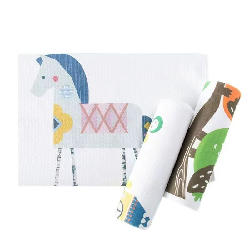 微瑕纯花型随机棉隔尿垫宝宝隔尿垫透气可水洗大床隔尿垫