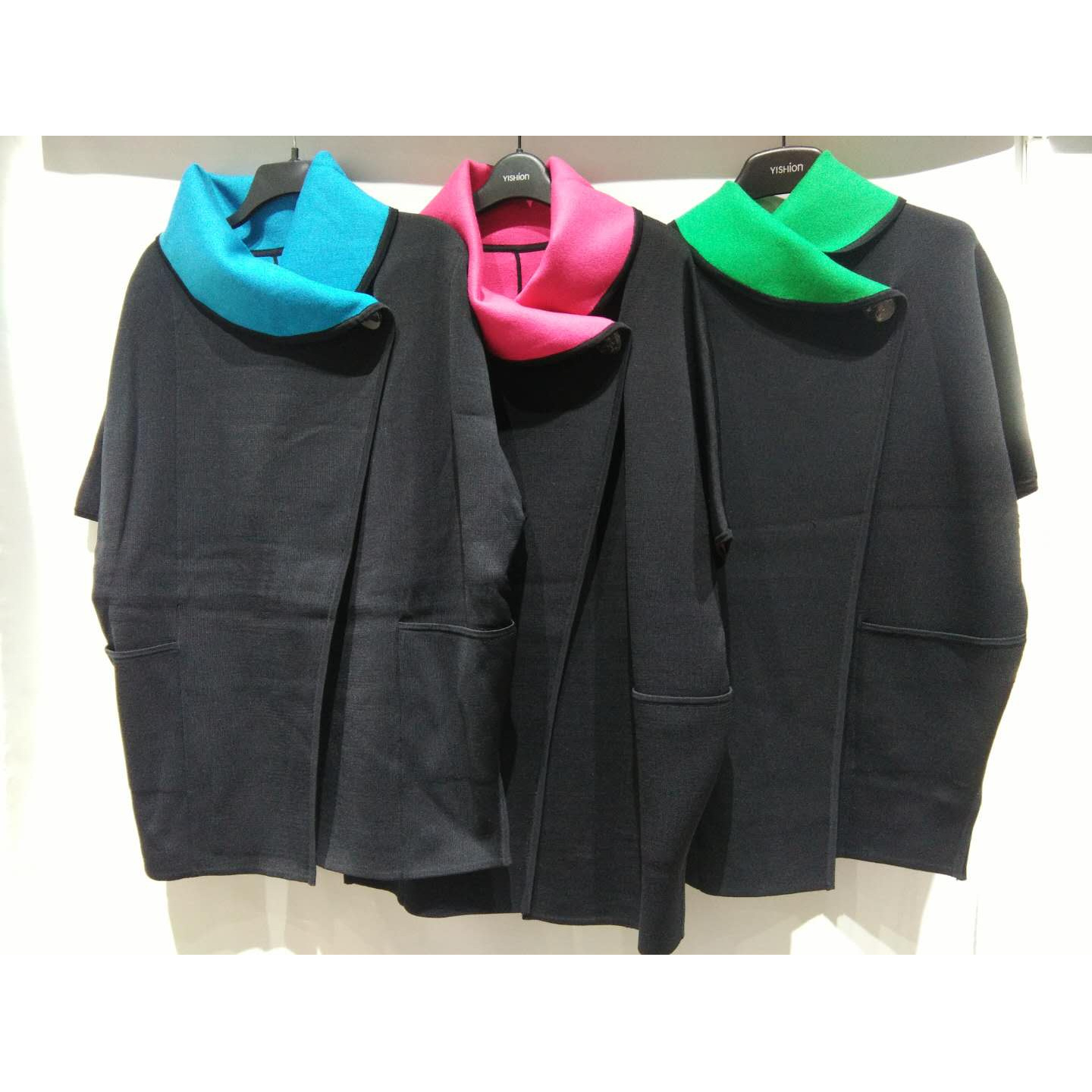 【南油玲姐】黑红色半袖外套10-24