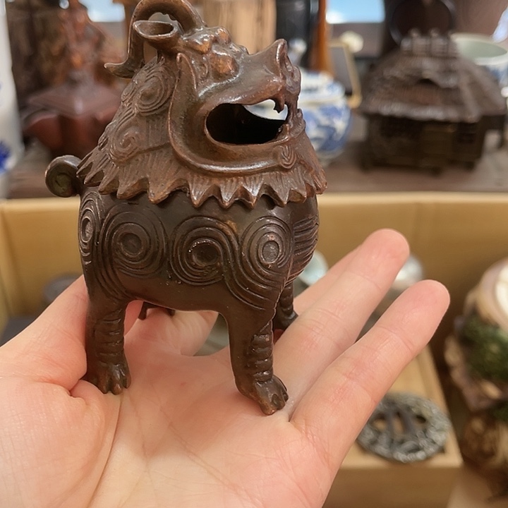 铜中古工艺品摆件