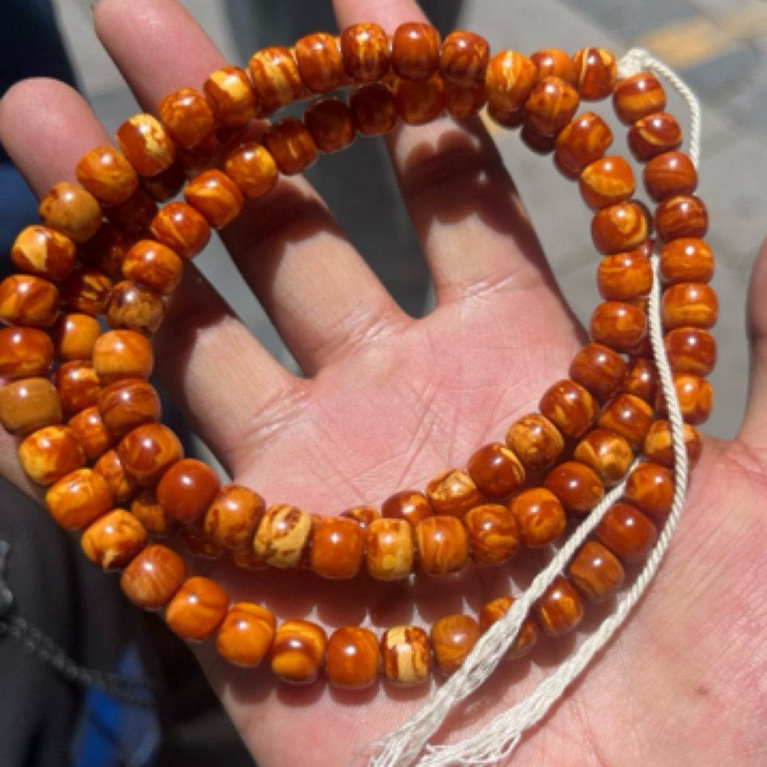 妖孽花蜜蜡108，尺寸8