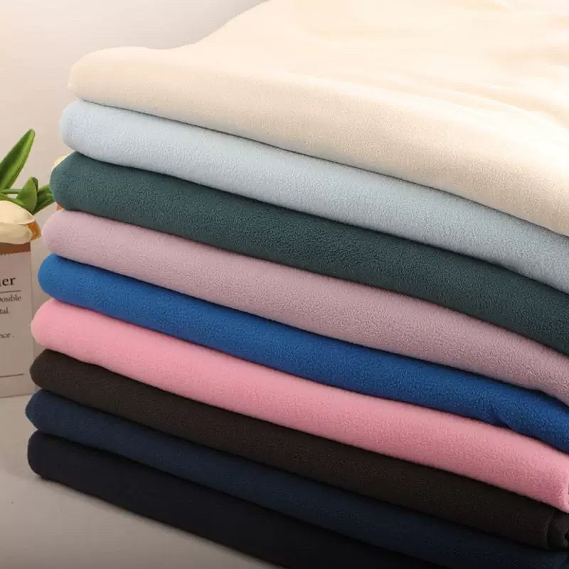 元*奥粒绒卫衣面料柔软弹力奥丽绒针单双面织绒布奥利绒加厚布料