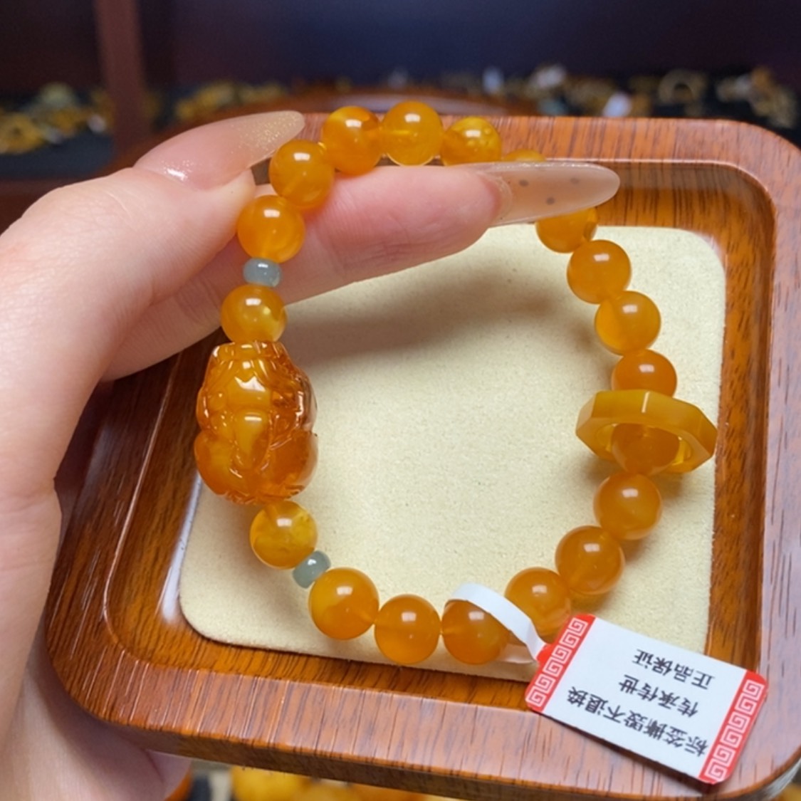 【闪购商品】蜜蜡手链未镶嵌手串