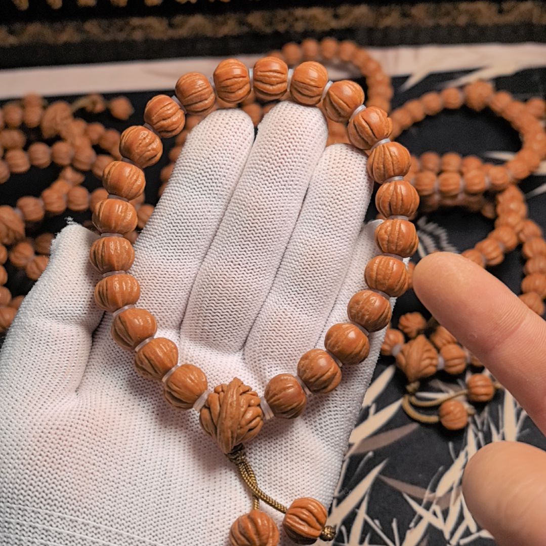 手串桃核京八棱手持