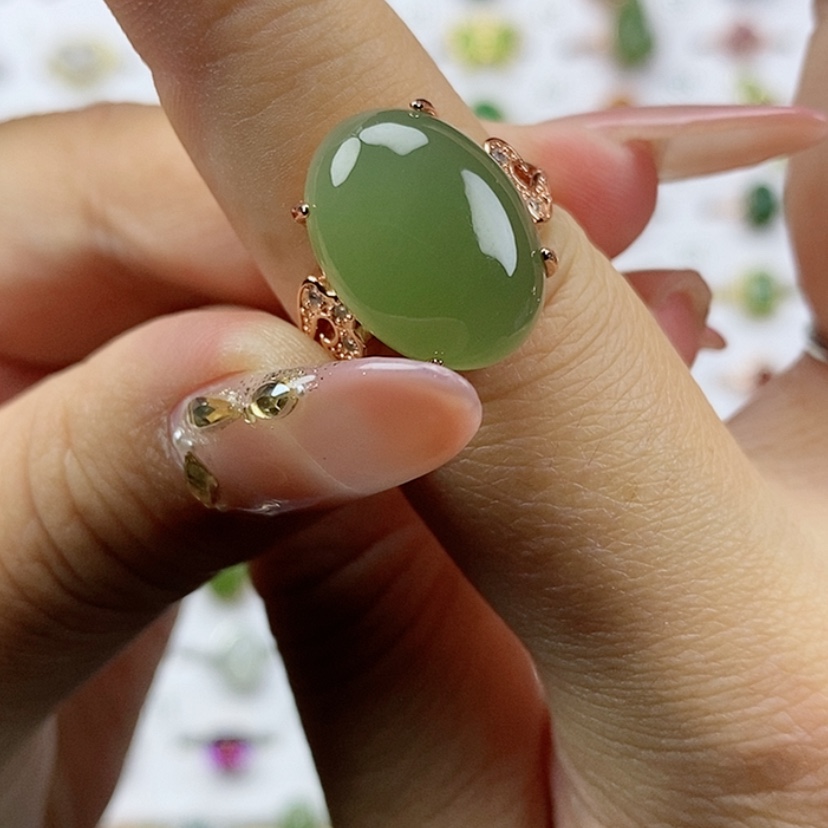 【闪购商品】和田玉纯天然和田玉和田玉戒指未镶嵌