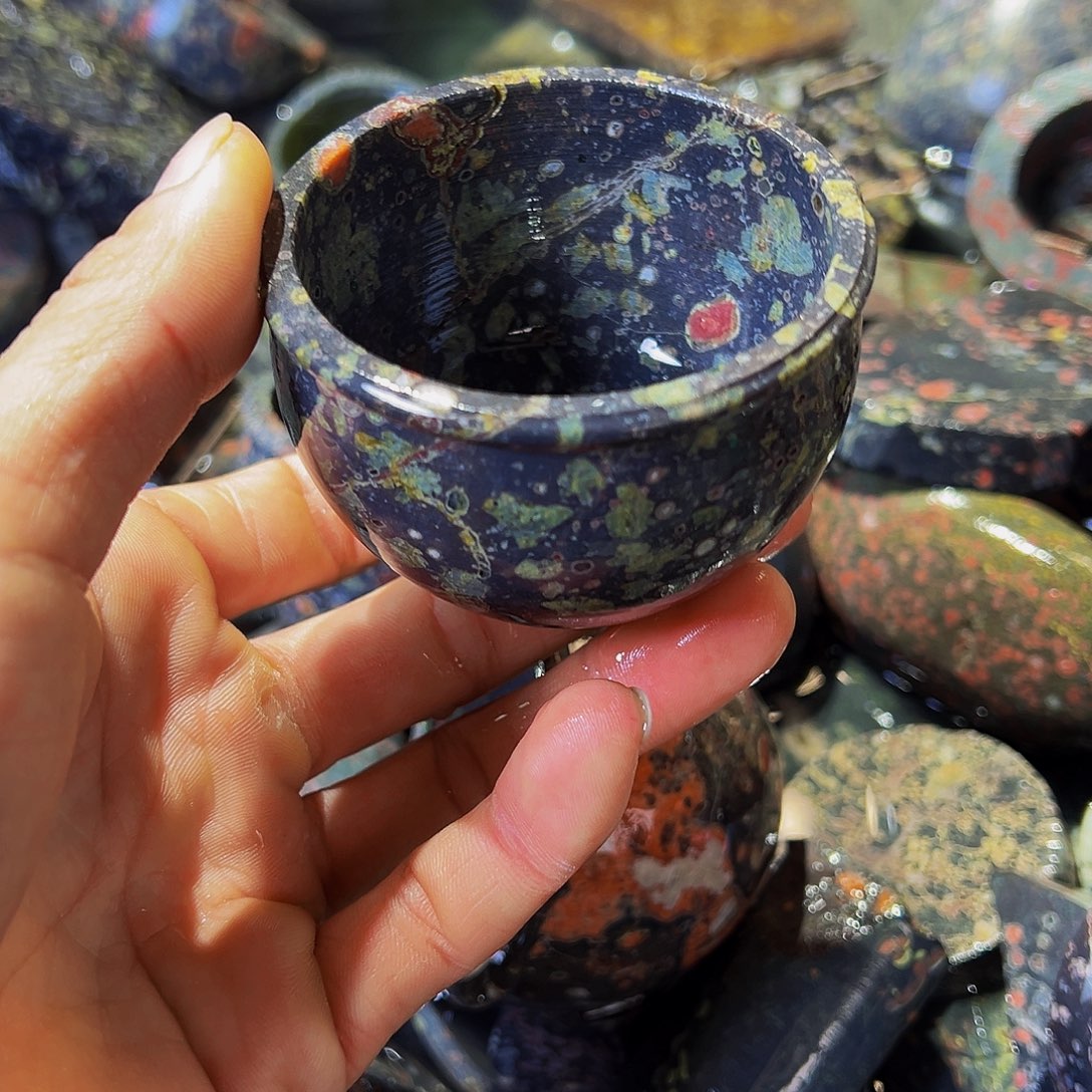 梅花玉鱼缸石茶周边微瑕不退不换