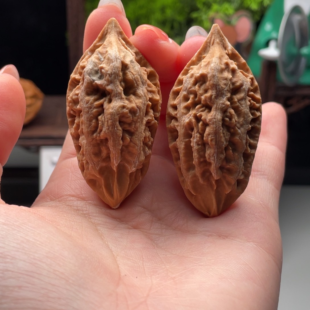 文玩核桃把件小楸千花皮29