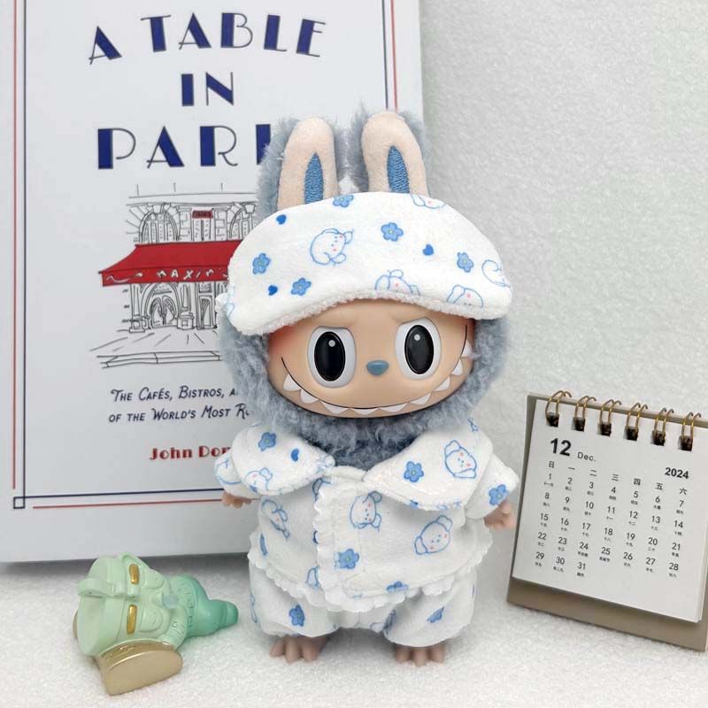 只售娃衣17cm拉布布睡衣套装labubu娃衣一代二代可穿