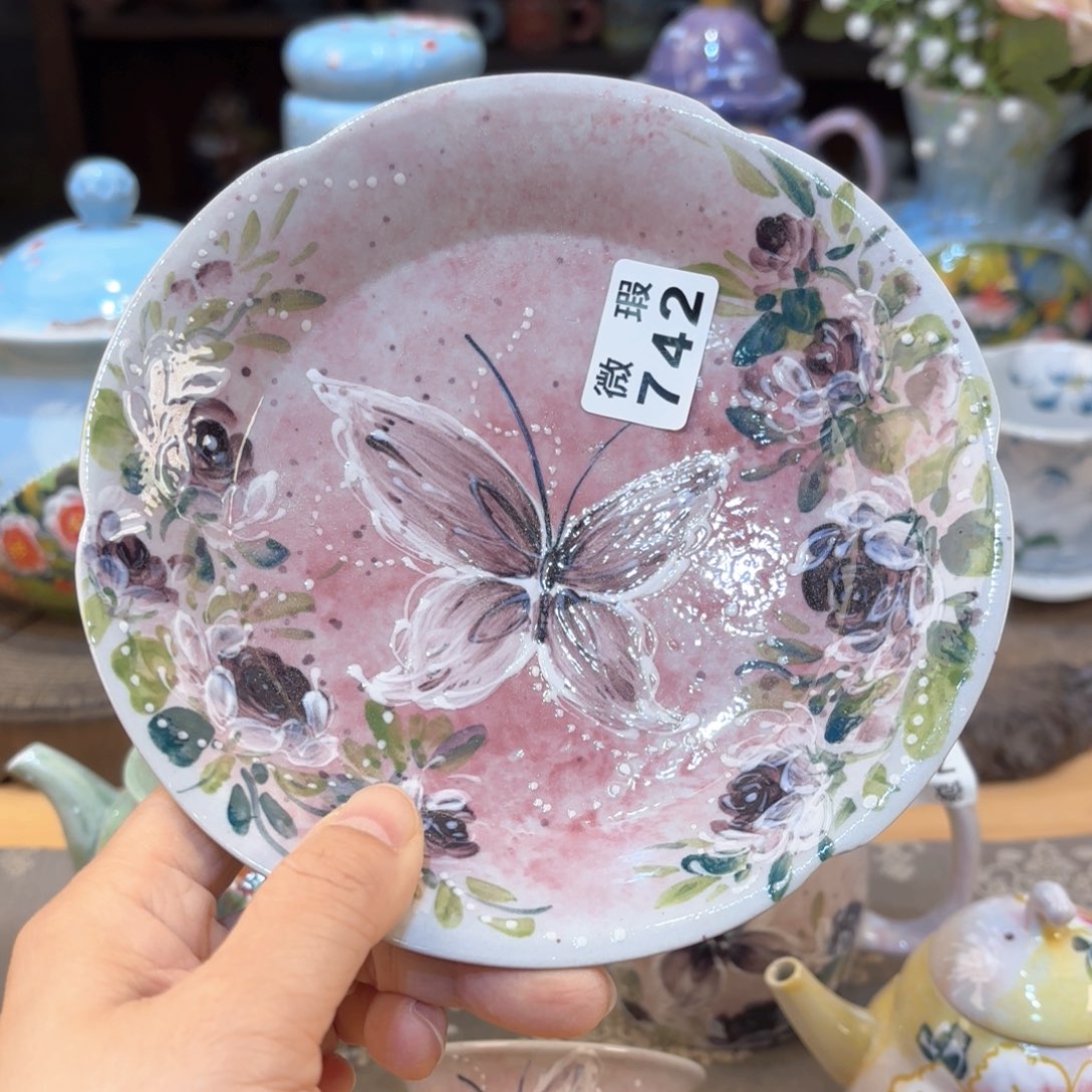 景德镇手绘高温釉下彩陶瓷茶具