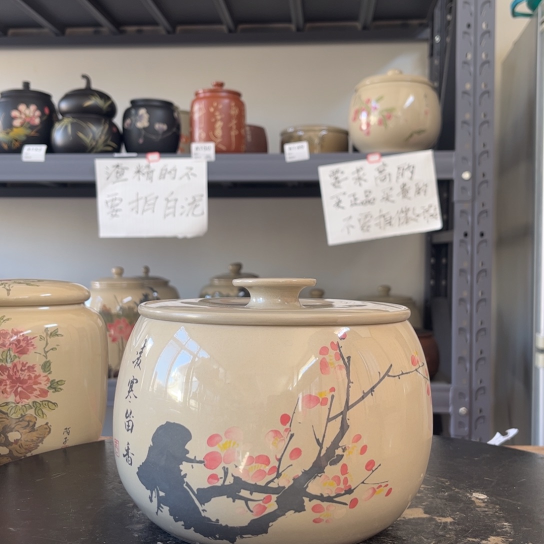白泥水亮光存茶罐醒茶罐07
