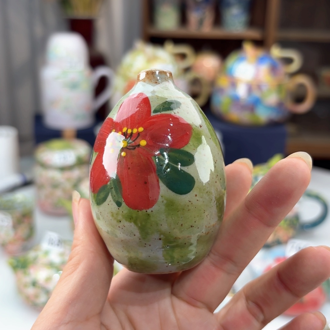 景德镇手绘高温釉下彩陶瓷茶具
