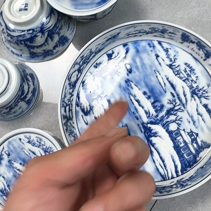 杯瑞雪兆丰年5件套景德镇