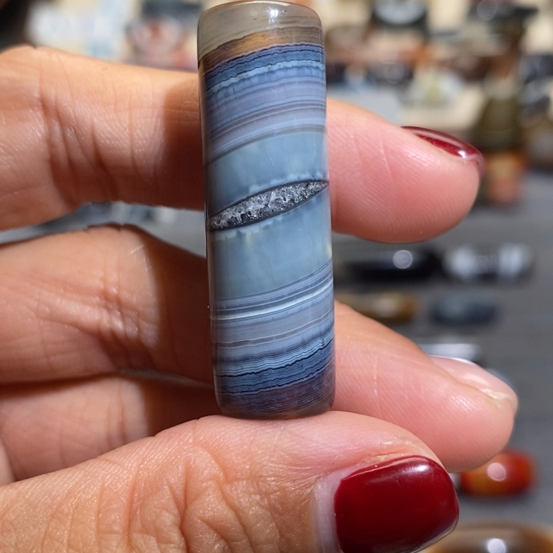 左***叶玛瑙/玉髓合金手链