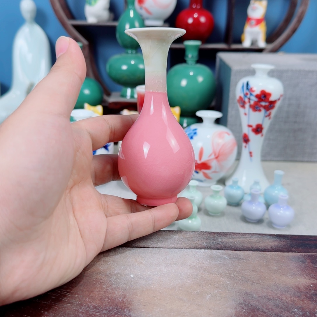 陶瓷手工小花器摆件