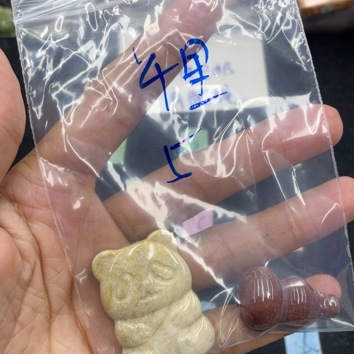 ****里颈饰合金硅化珊瑚（珊瑚玉）