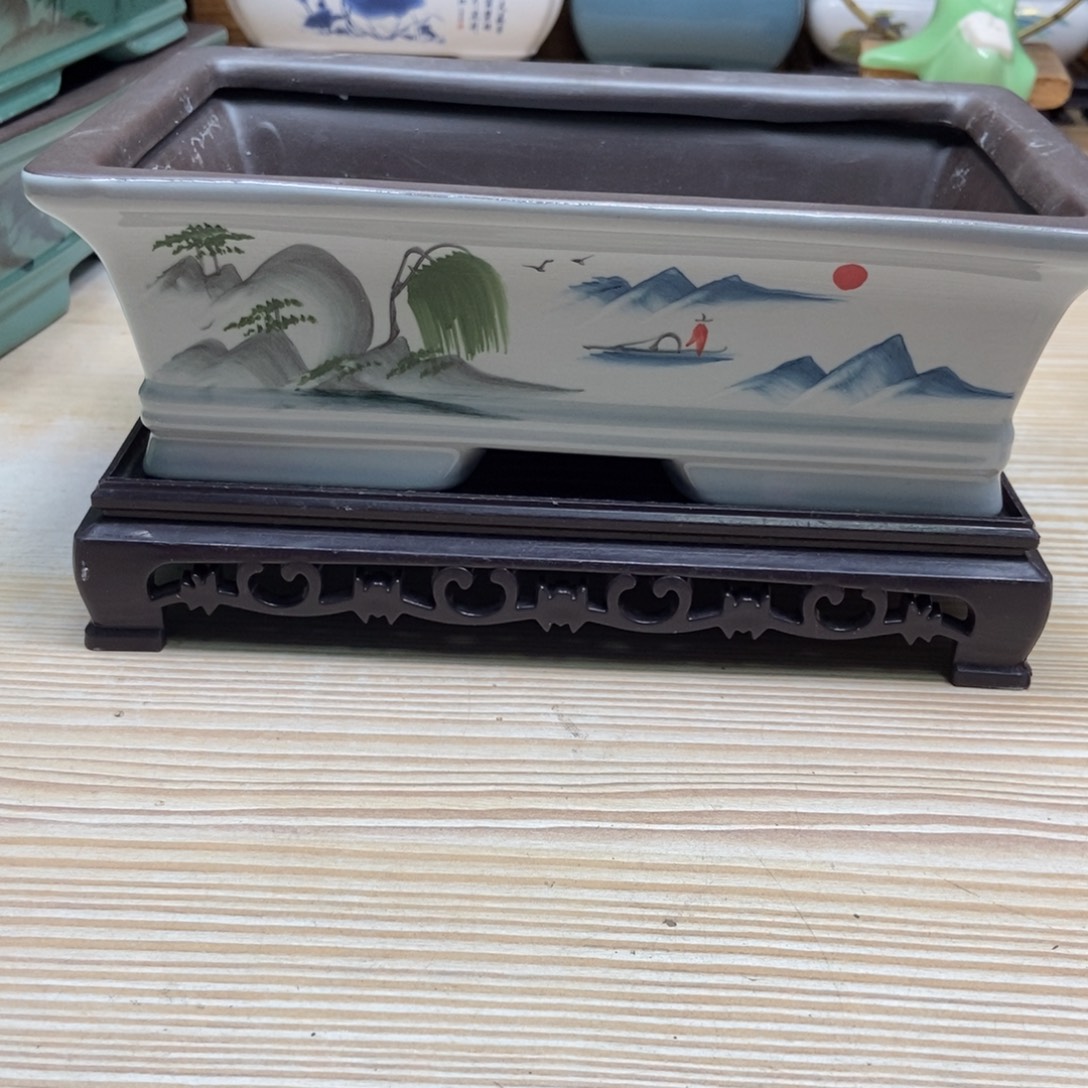 瓷片陶瓷花盆陶瓷艺术