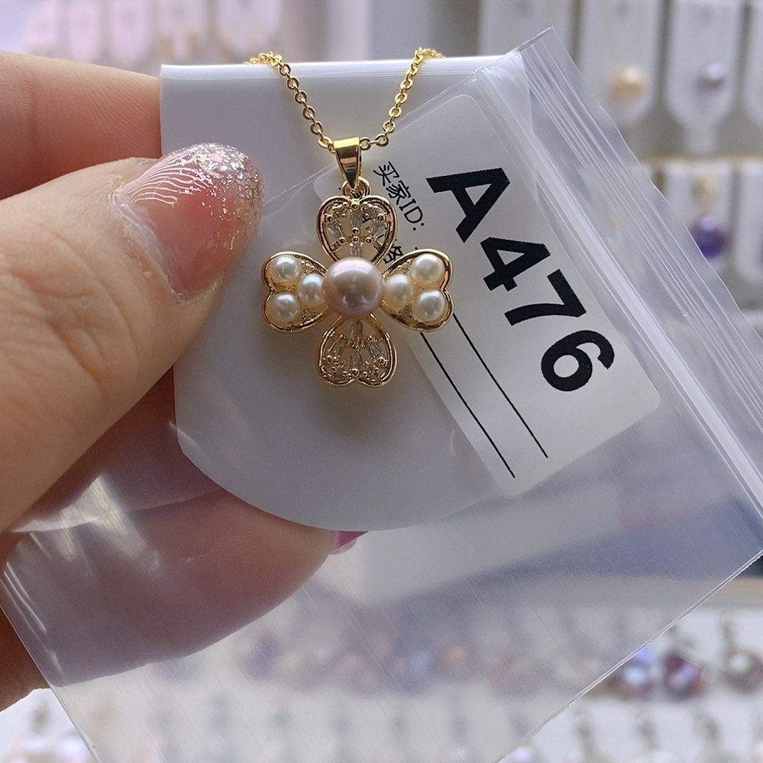 淡水珍珠颈饰银S925镶嵌