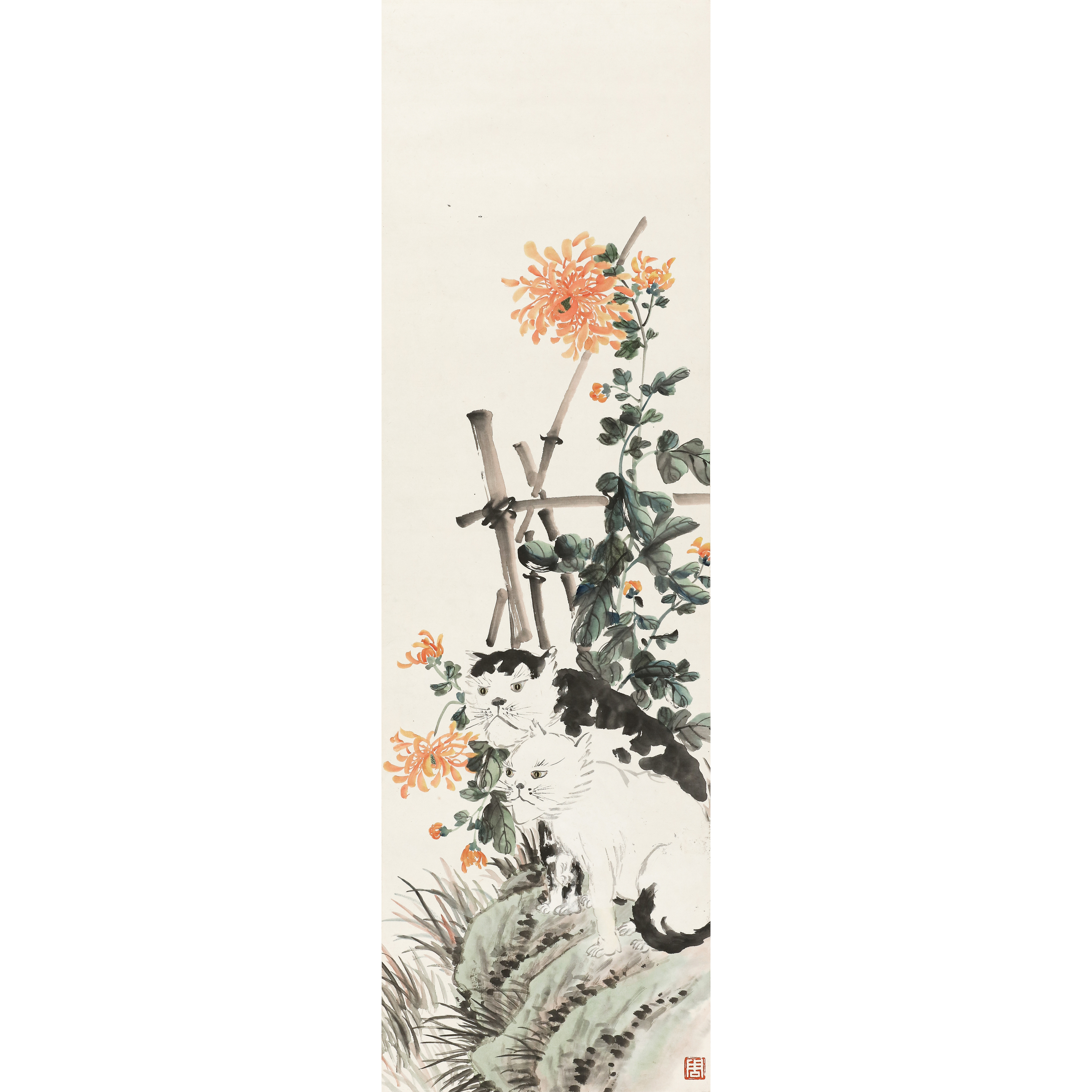 41、佚名 双猫【煦风33艺术品拍卖】