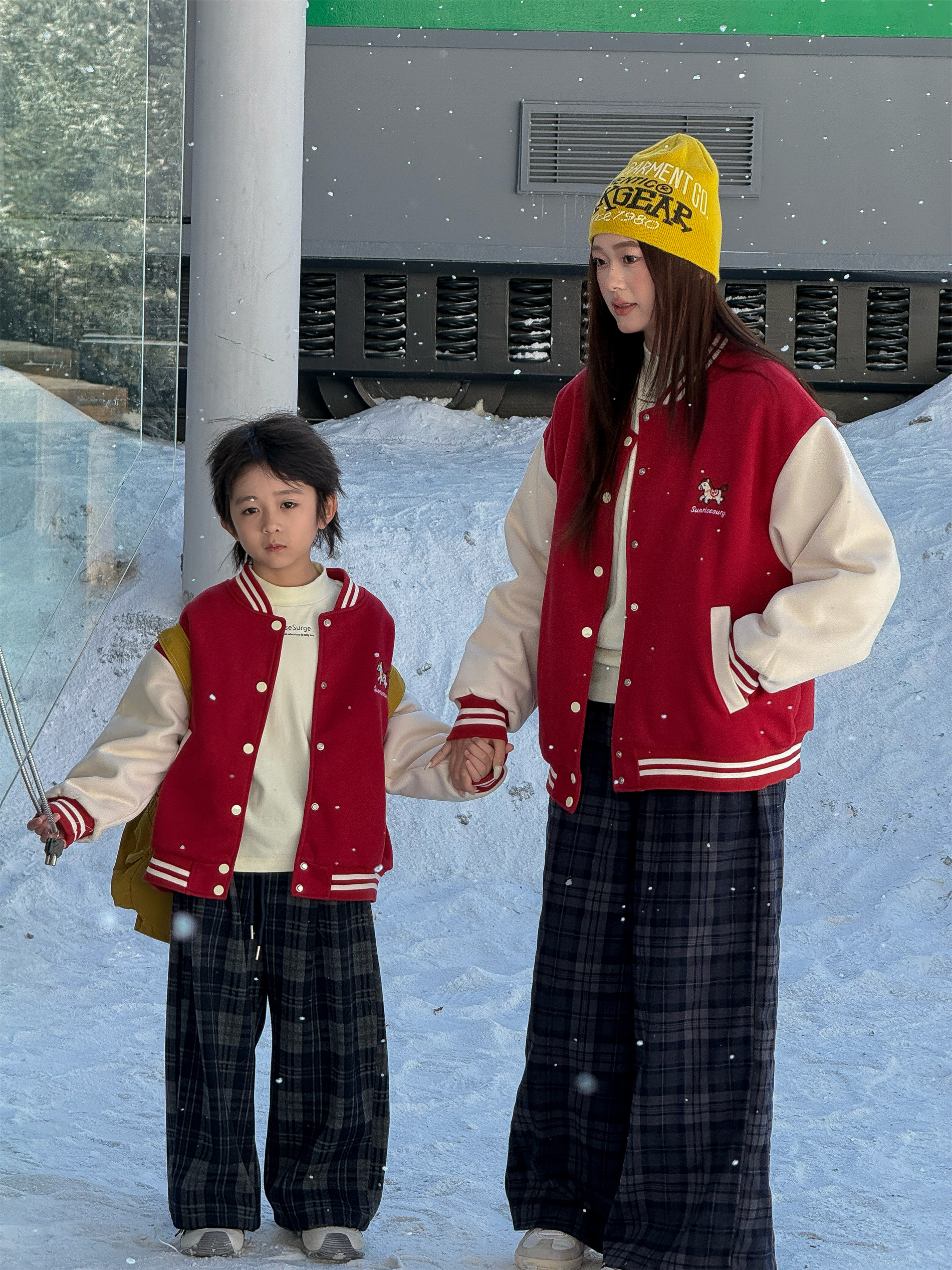 【主播推荐】【顾奈】QZ800马年加绒亲子棒球服