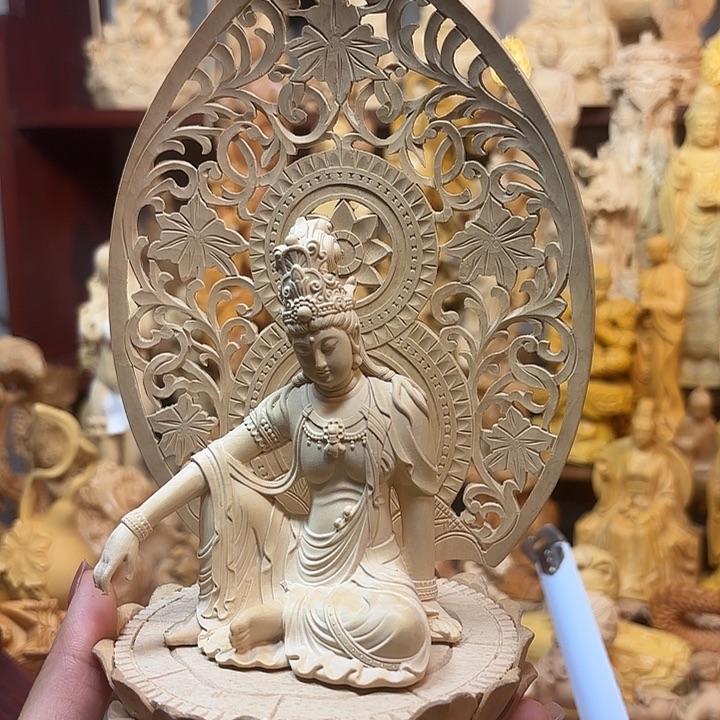 天***行黄杨木黄杨木观音