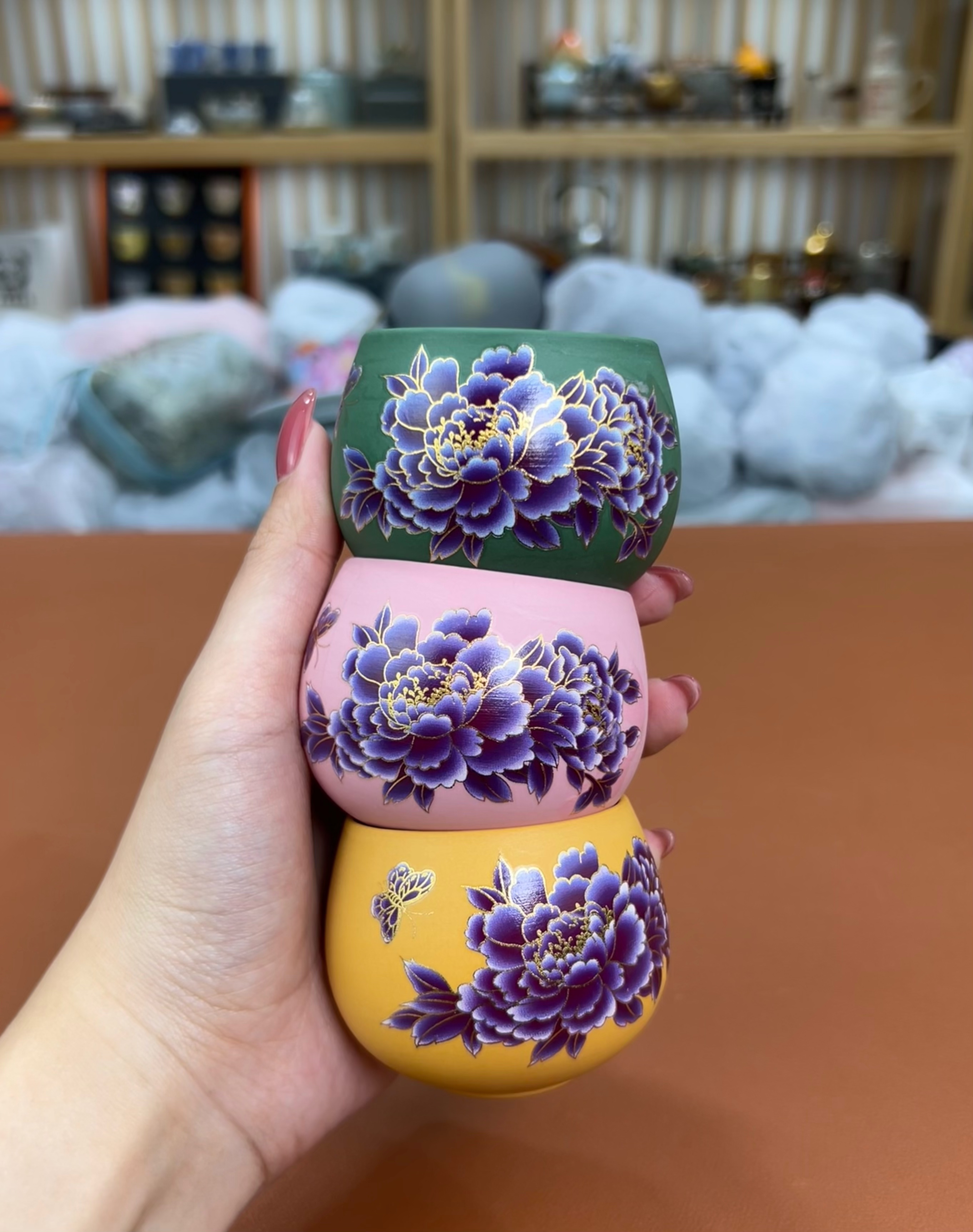 绿牡丹+黄牡丹+粉牡丹@@ZH2876