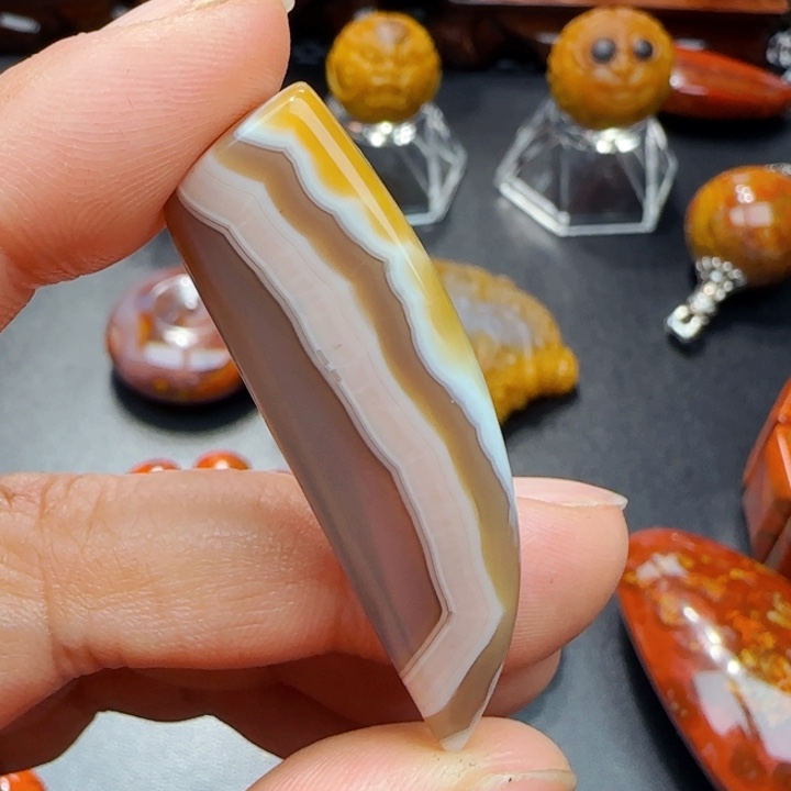 玛瑙/玉髓战国红玛瑙未镶嵌