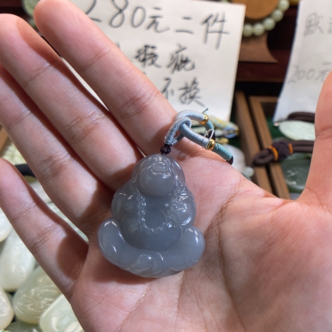 爱***仔和田玉未镶嵌挂件