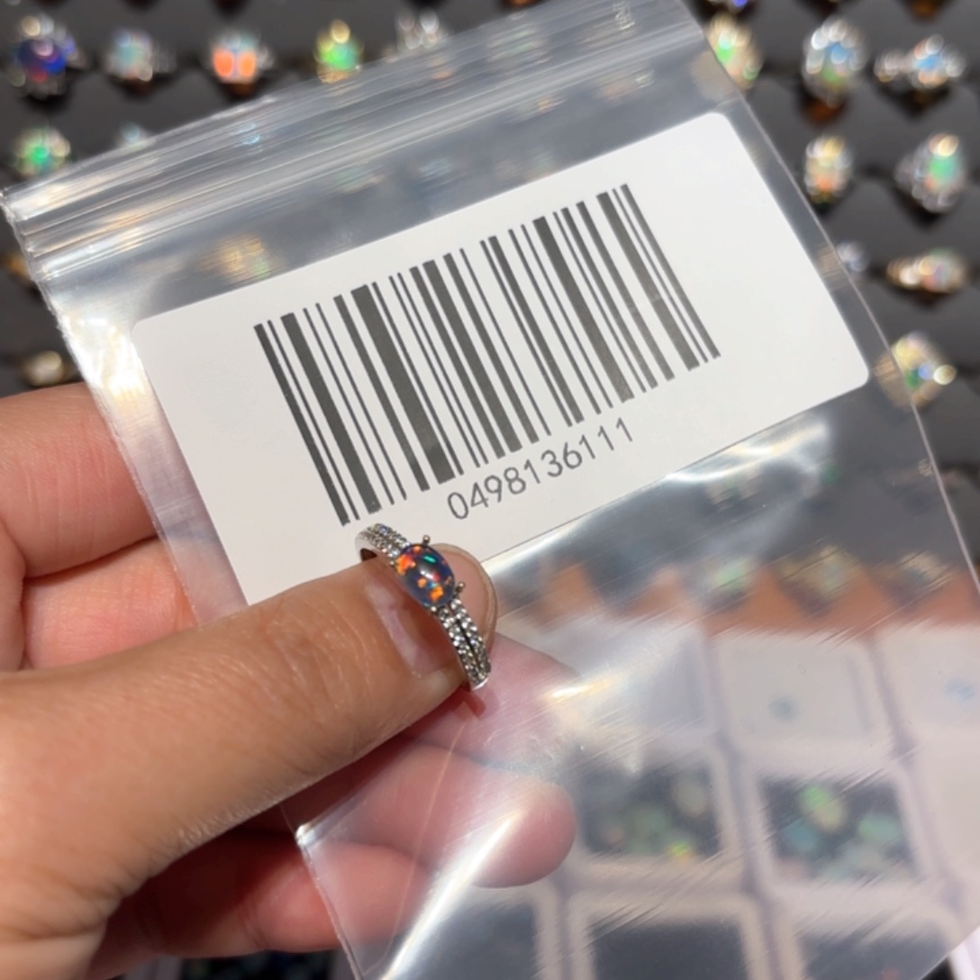 欧泊戒指银S925镶嵌指****阮