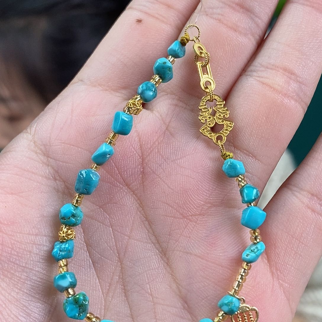 绿松石珠宝奇石足金镶嵌