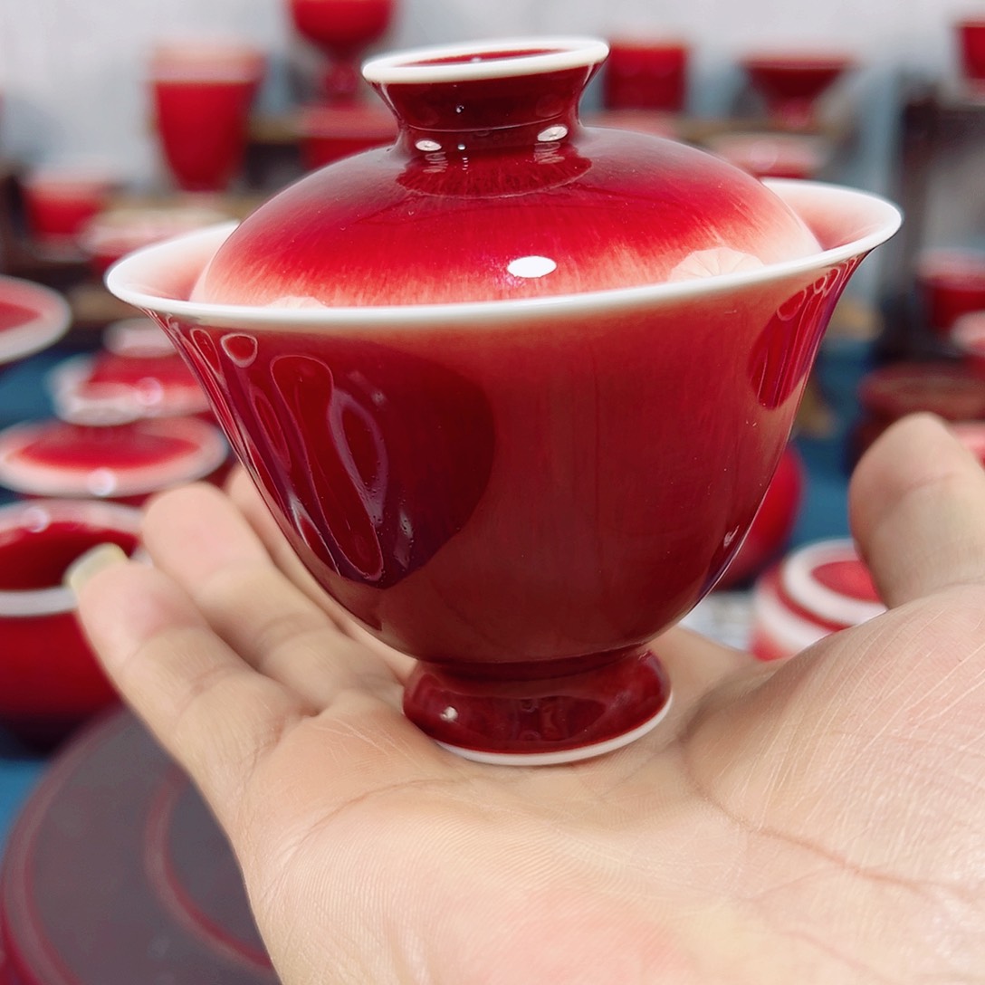 景德镇陶瓷原矿郎红茶具