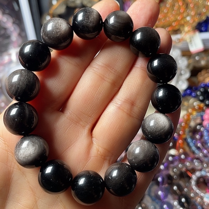 水晶手链未镶嵌银虎眼