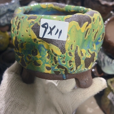 红陶粗陶花盆手工