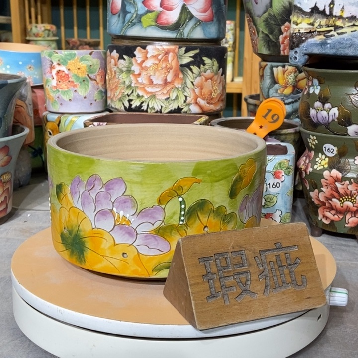 红陶景德镇艺术手绘作品