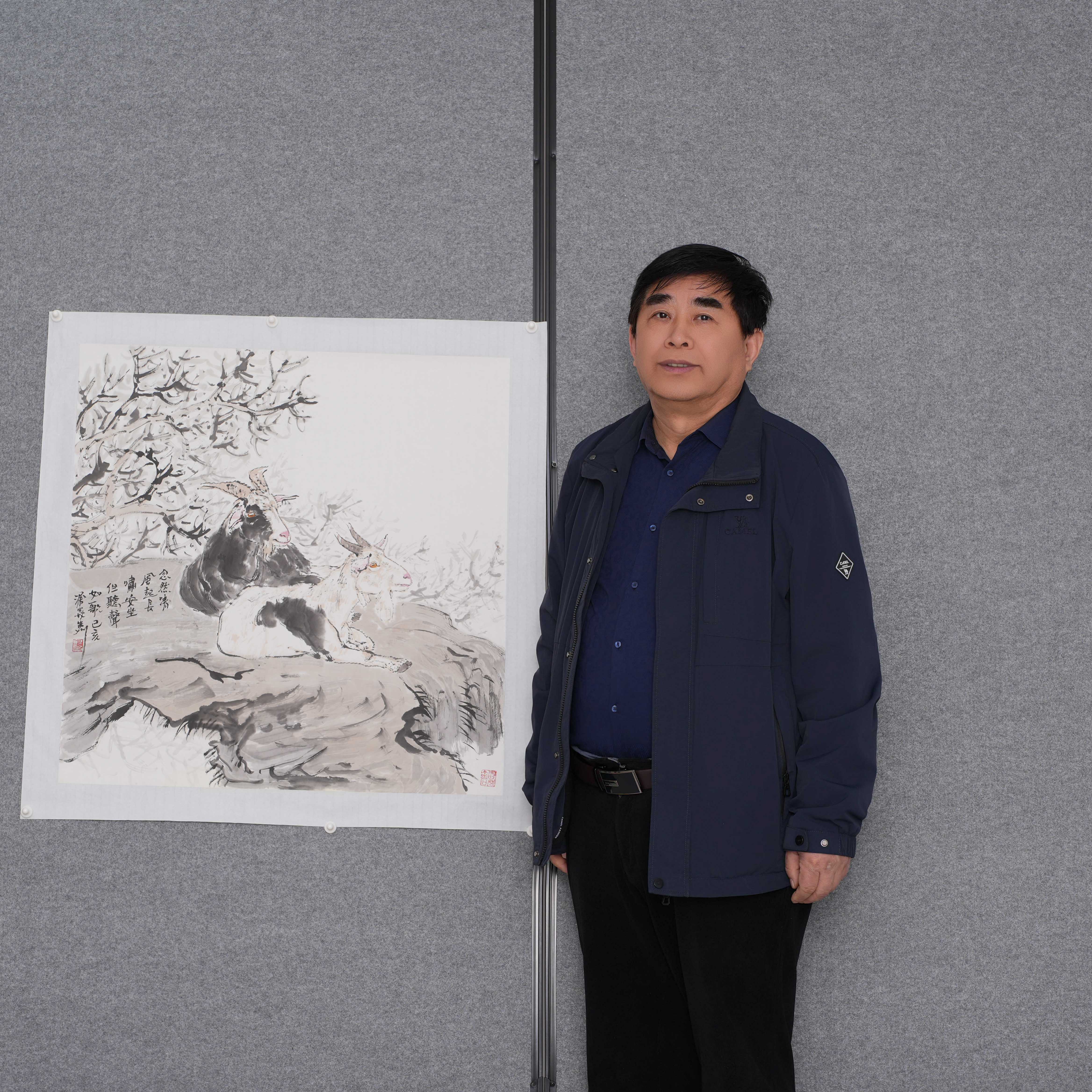 98金涌焱【中美协老师】 写意羊方羊4平尺 国画