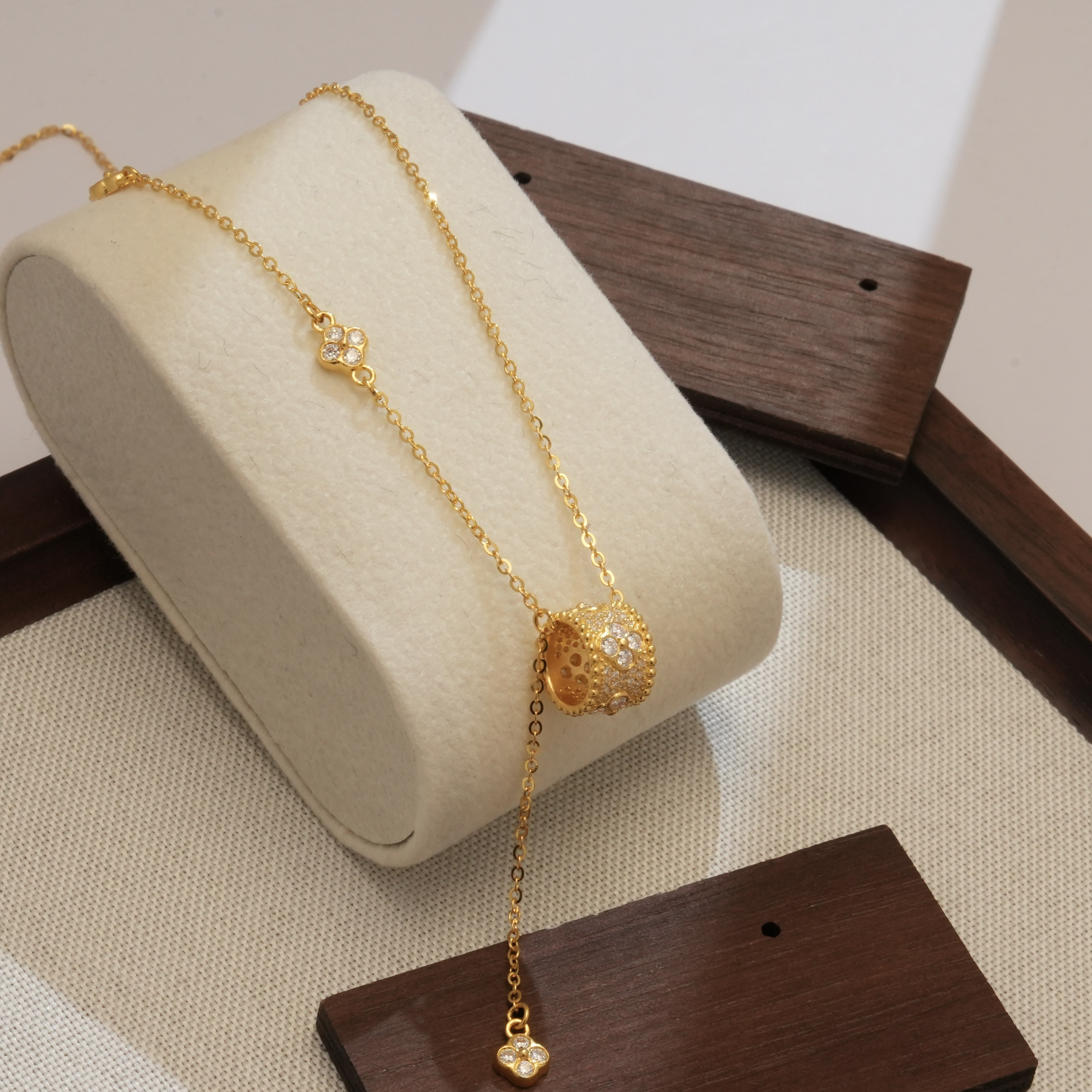 阿敏专属-Y/G【万花筒点钻套链】足金999精工5G（附加388/288）