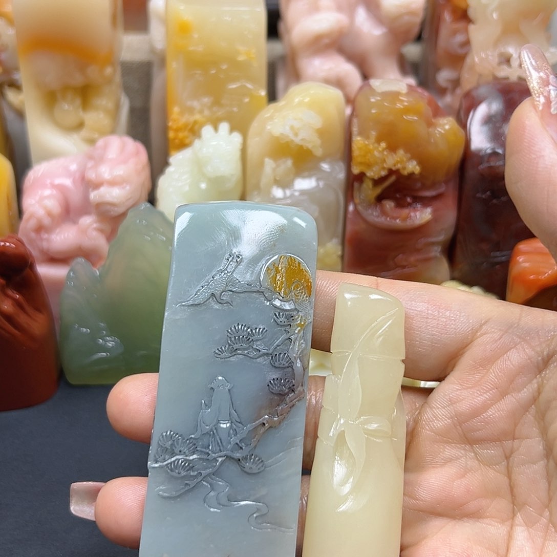 寿山石楚***书印章雕刻工艺