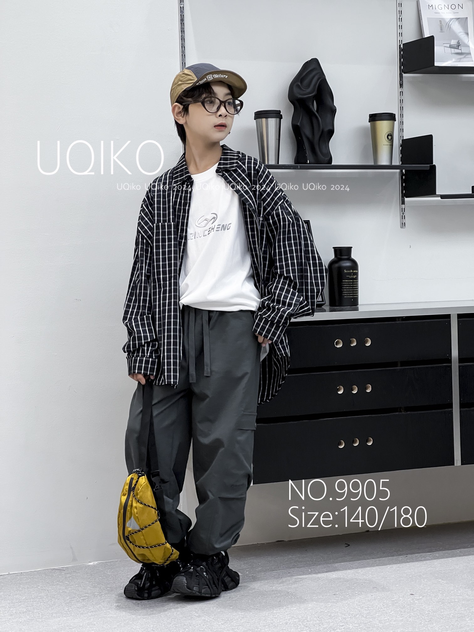 美式休闲裤男童春新款梭织工装9905