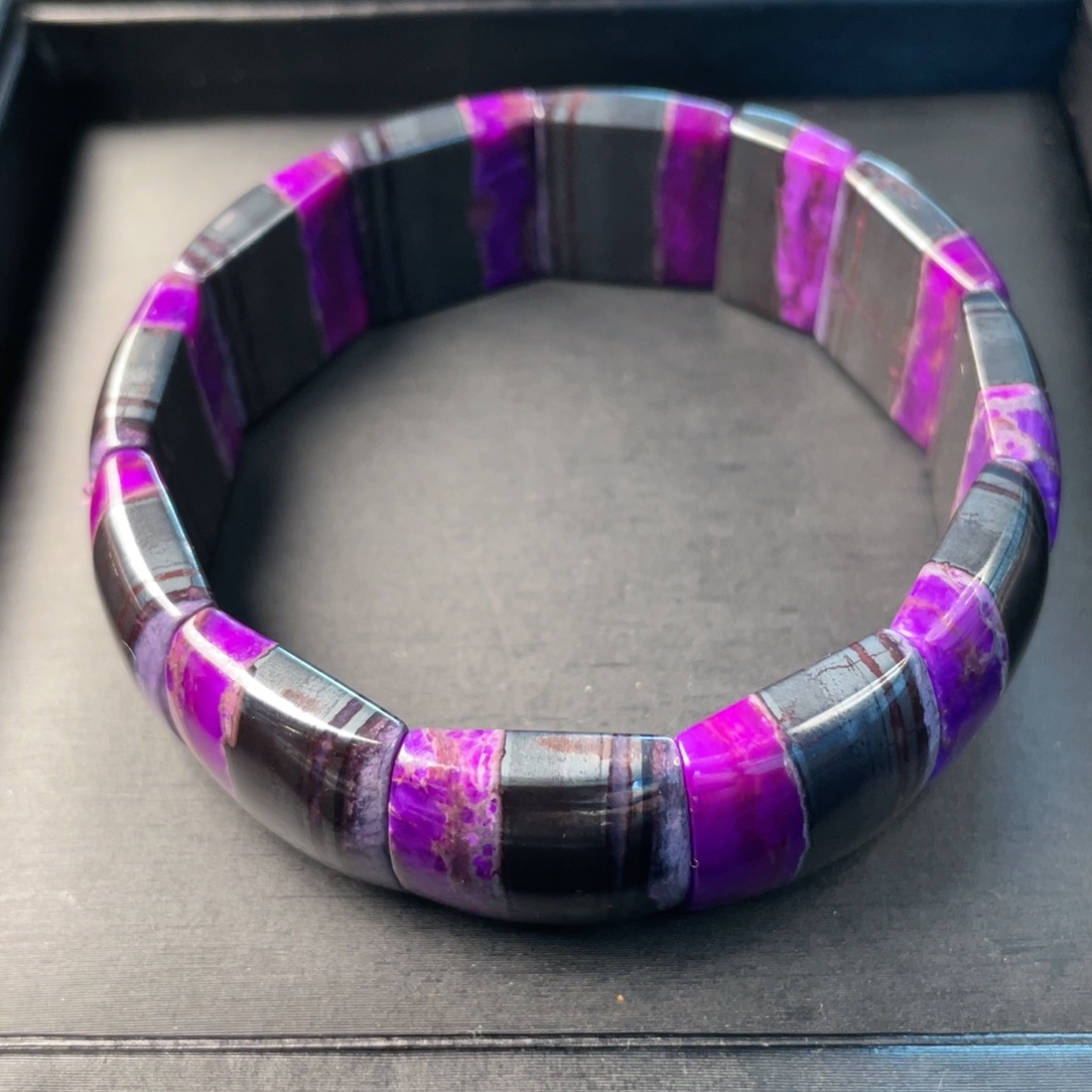 苏纪石（舒俱来）未镶嵌一线天镯排