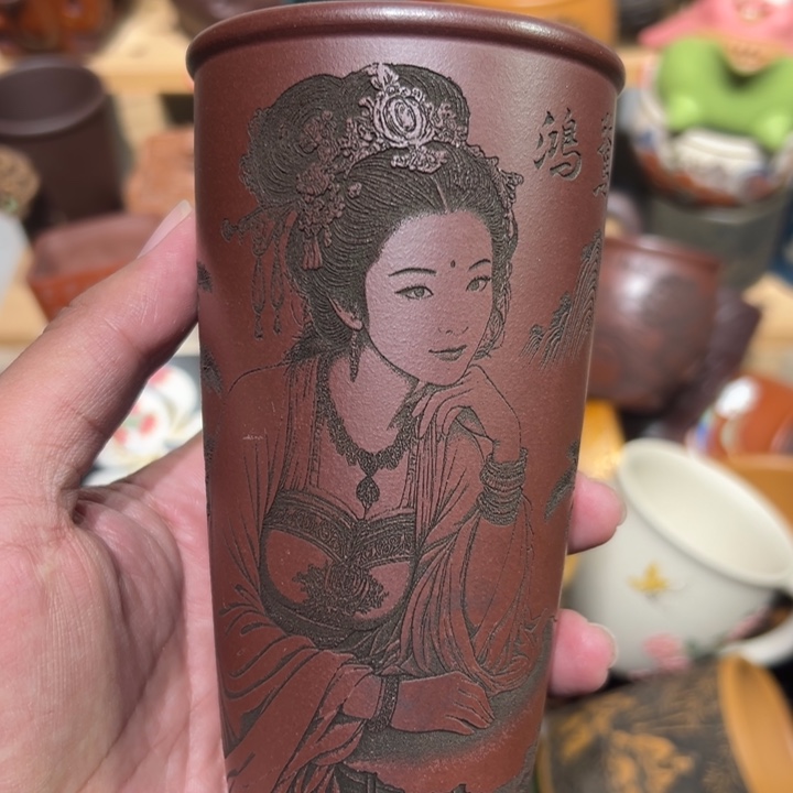 紫砂茶杯宜兴紫砂主人杯